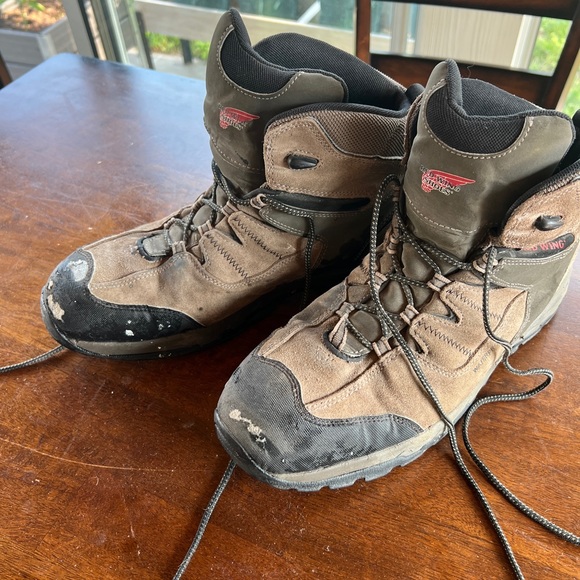 Red wing truhiker boots size 13 waterproof steel toe